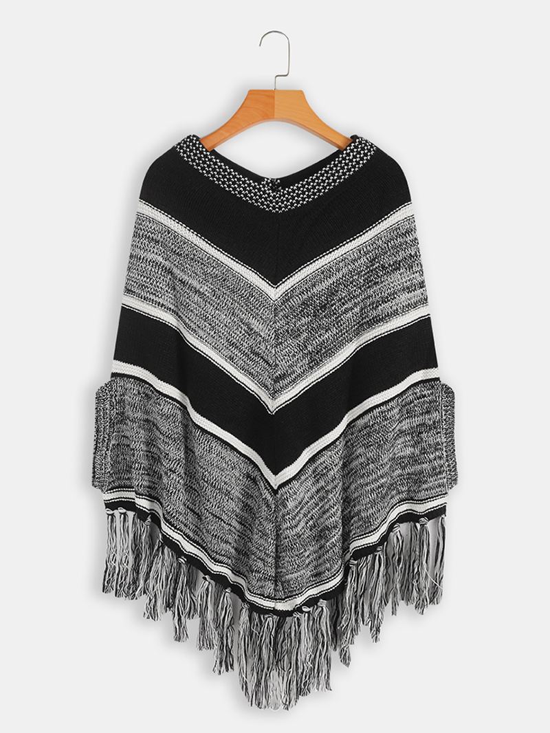 Kvinder Casual Stripe Langærmede Sweatere