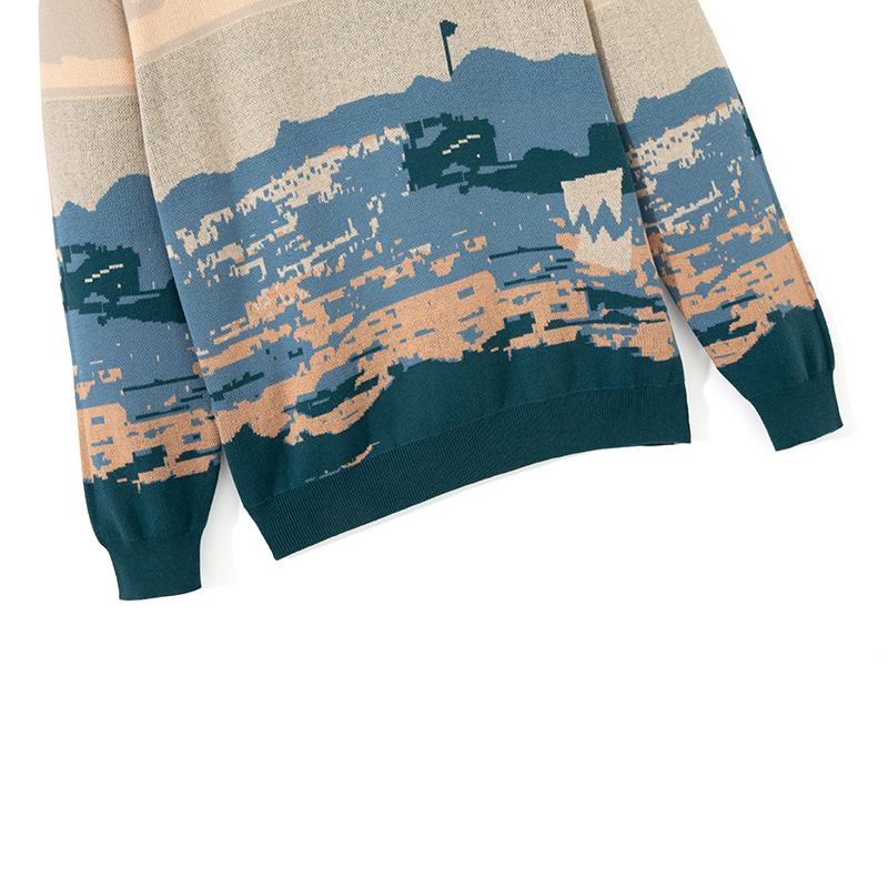 Moderigtig Og Enkel Løs Varm Sweater Til Mænd