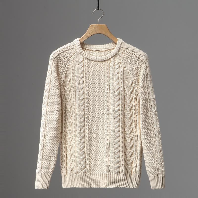 Pure Color Classic Twist Casual Sweater Vinter