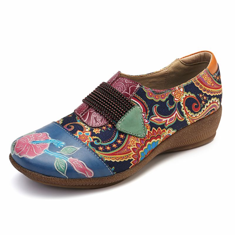 Kvinder Retro Floral Komfortable Pumps