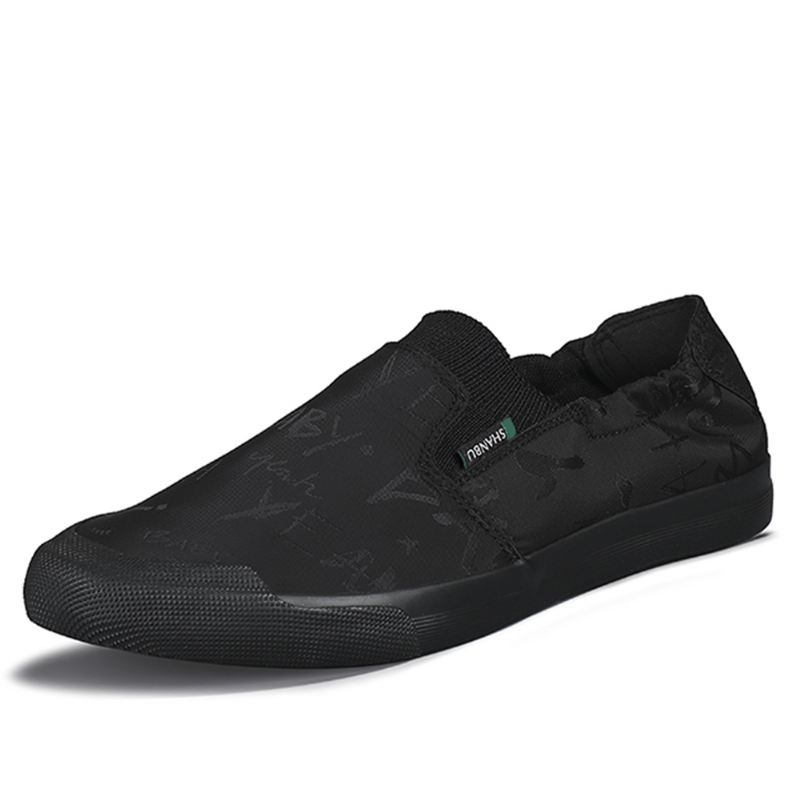 Mænd Åndbar Ice Silk Soft Sole Letvægts Slip On Casual Court Sko