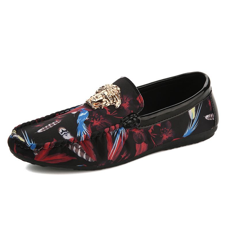 Mænd Blomsterprintet Skridsikre Casual Walking Driving Loafers