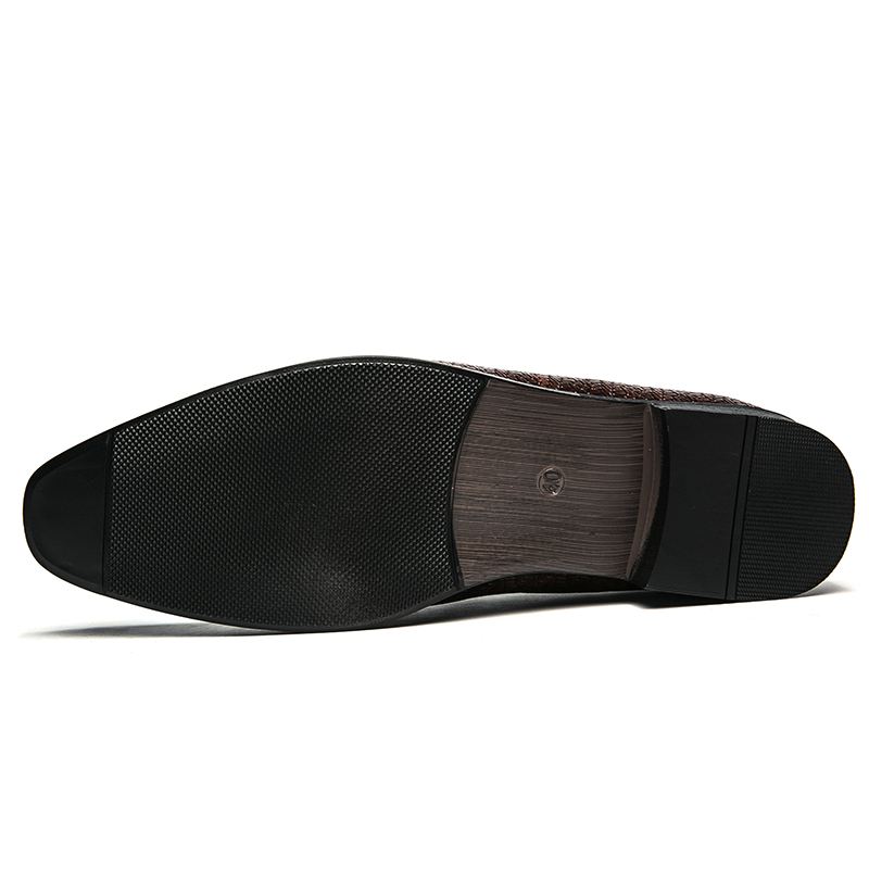 Mænd Mikrofiber Læder Åndbar Slip-on Foring Klassiske Casual Business Sko