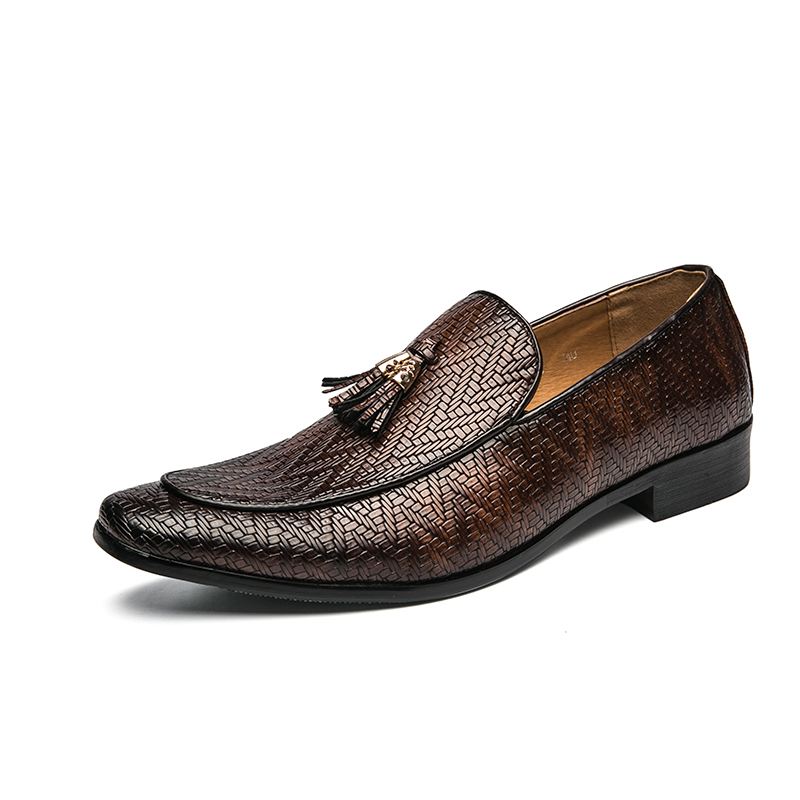 Mænd Mikrofiber Læder Åndbar Slip-on Foring Klassiske Casual Business Sko