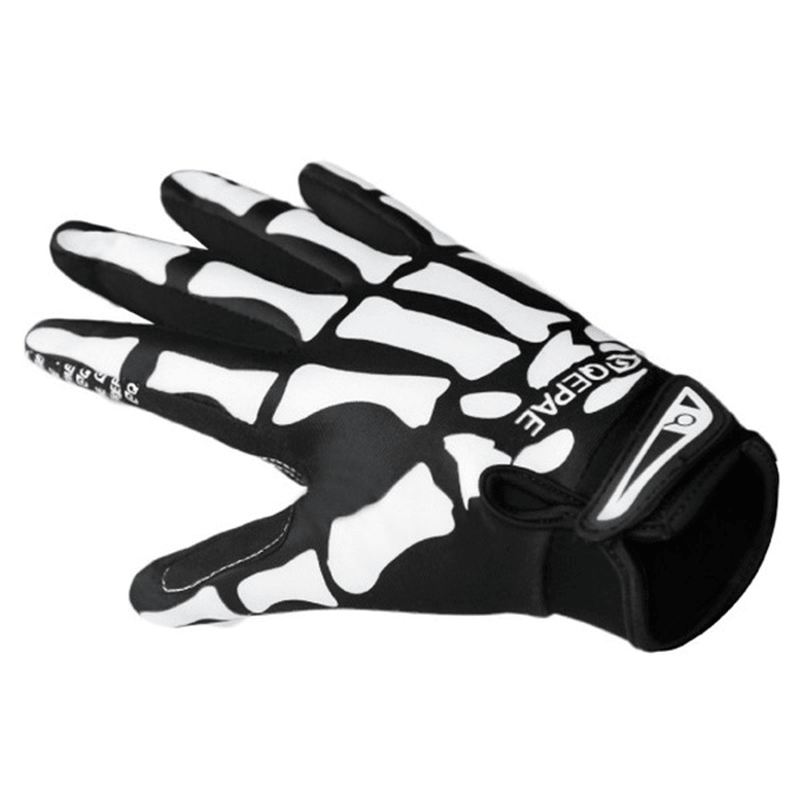 Herre Ghost Claw Human Skeleton Motorcykel Fuldfinger Handsker Vintervarme Vanter