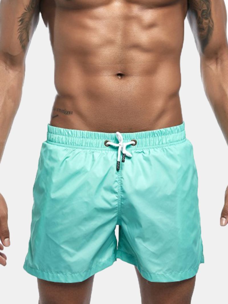 Herre Ensfarvet Sommer Tynde Casual Board Shorts