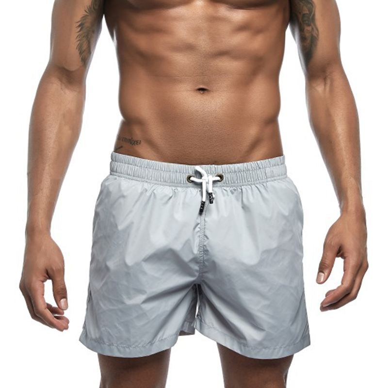 Herre Ensfarvet Sommer Tynde Casual Board Shorts