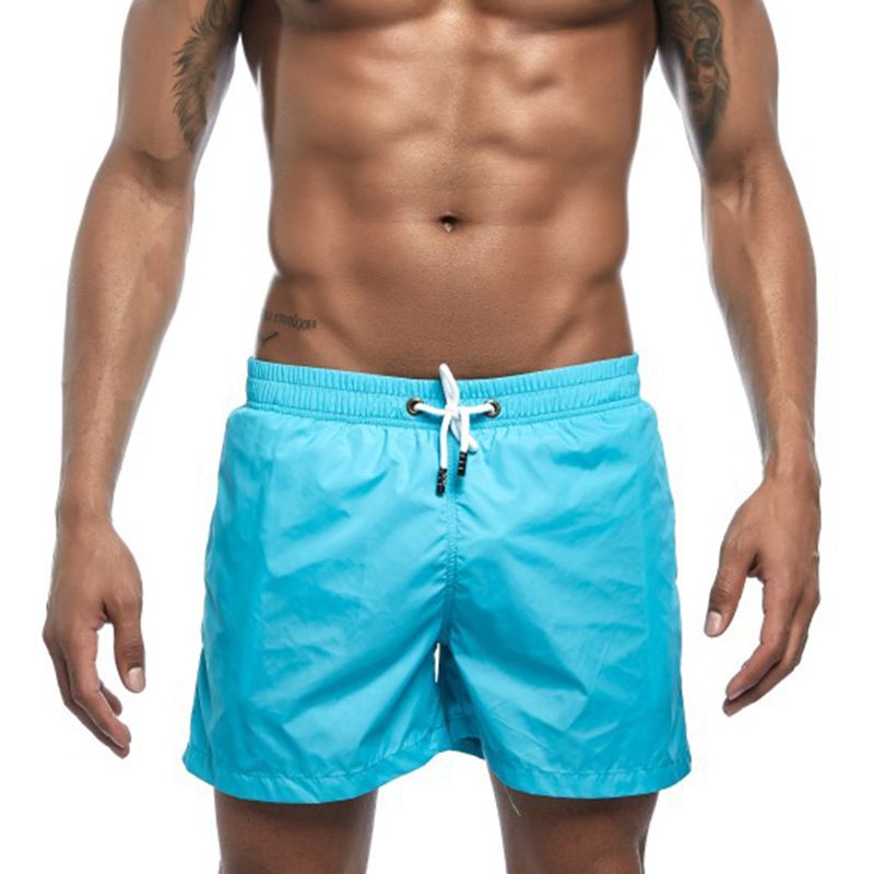 Herre Ensfarvet Sommer Tynde Casual Board Shorts