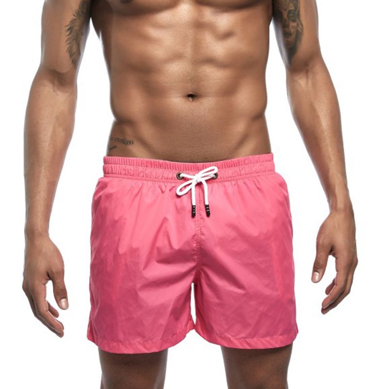 Herre Ensfarvet Sommer Tynde Casual Board Shorts