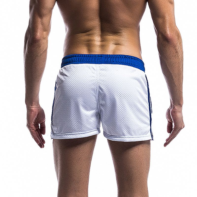 Herre Mesh Undertøj Shorts Fritid Mode Løbe Fitness Elastisk Talje Snøre Sportsshorts