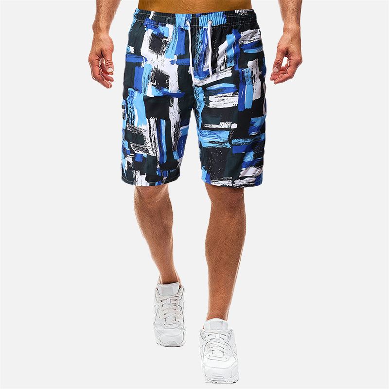 Herre Summer Beach Vacation Loose Printed Board Shorts