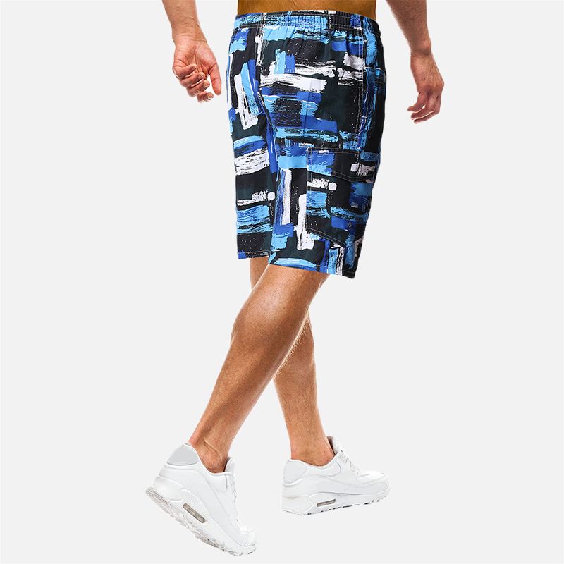 Herre Summer Beach Vacation Loose Printed Board Shorts