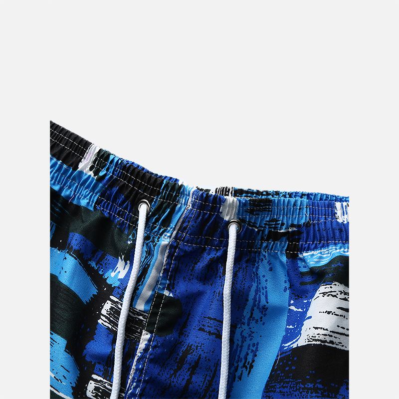 Herre Summer Beach Vacation Loose Printed Board Shorts