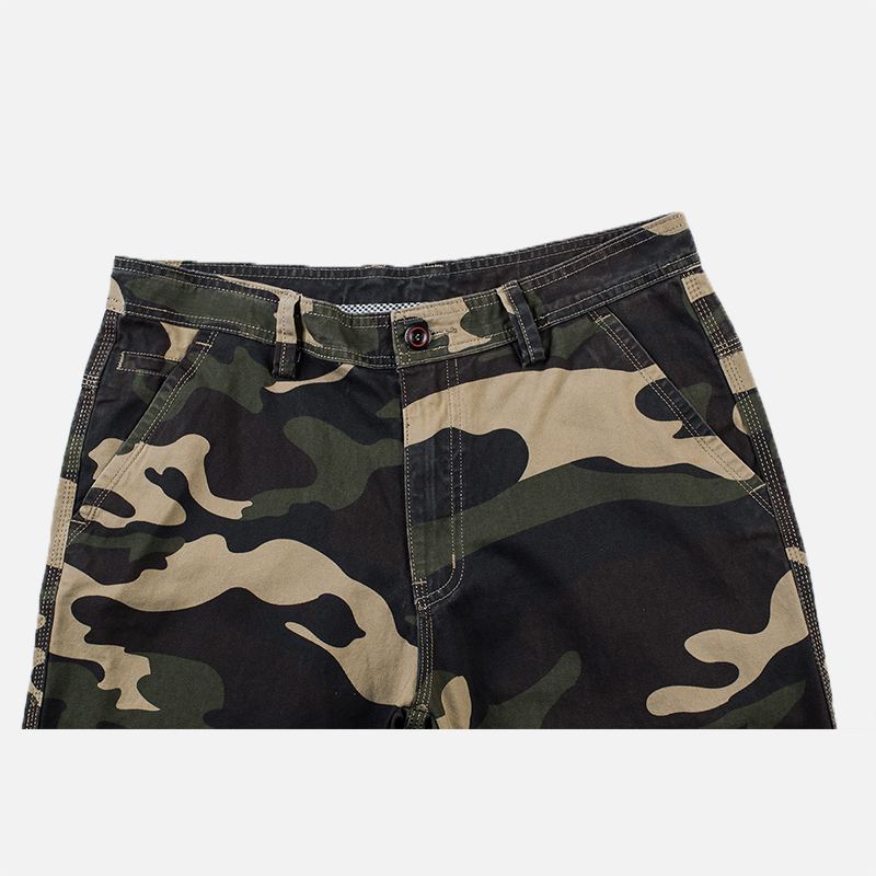 Mænd Camouflage Multi Lommer Military Outdoor Relaxed Shorts