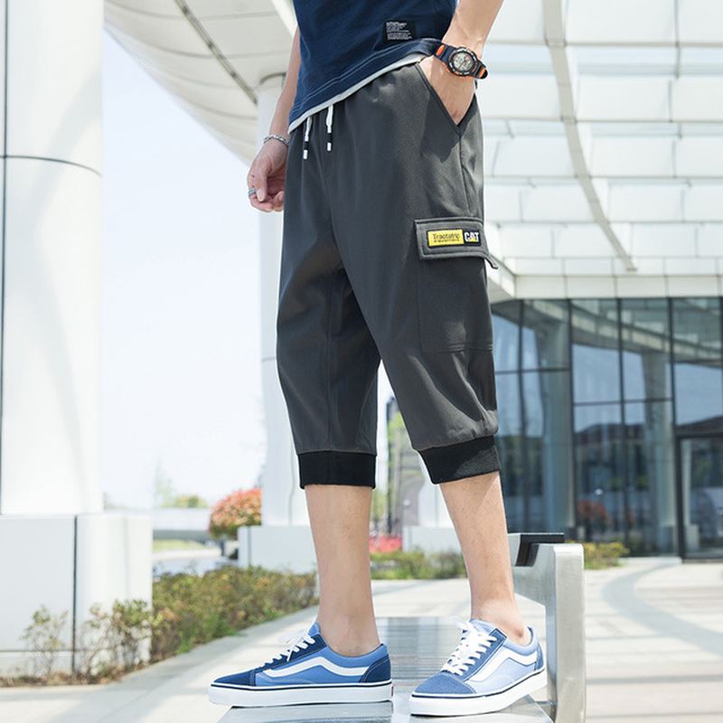 Mænd Casual Cropped Bukser Sports Beach Casual Tooling