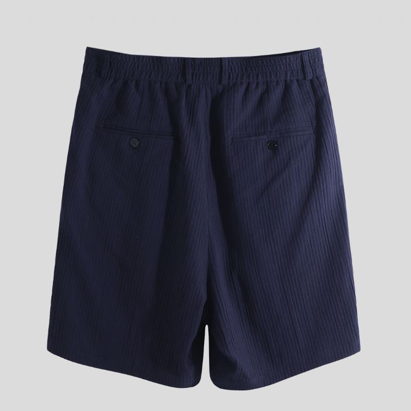 Mænd Cotton Seersucker Relaxed Chino Shorts