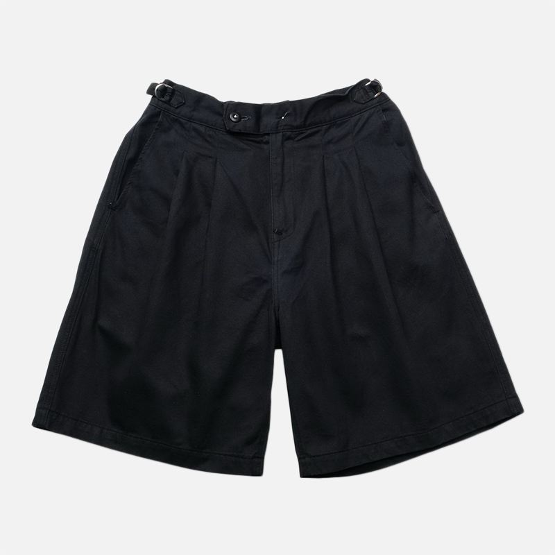 Mænd Ensfarvede Dobbeltlommer Vintage Højtaljede Shorts