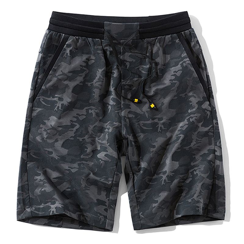 Sommer Stilfuldt Tryk Fifth Board Shorts Mænds Elastiske Åndbare Sand Beach Shorts