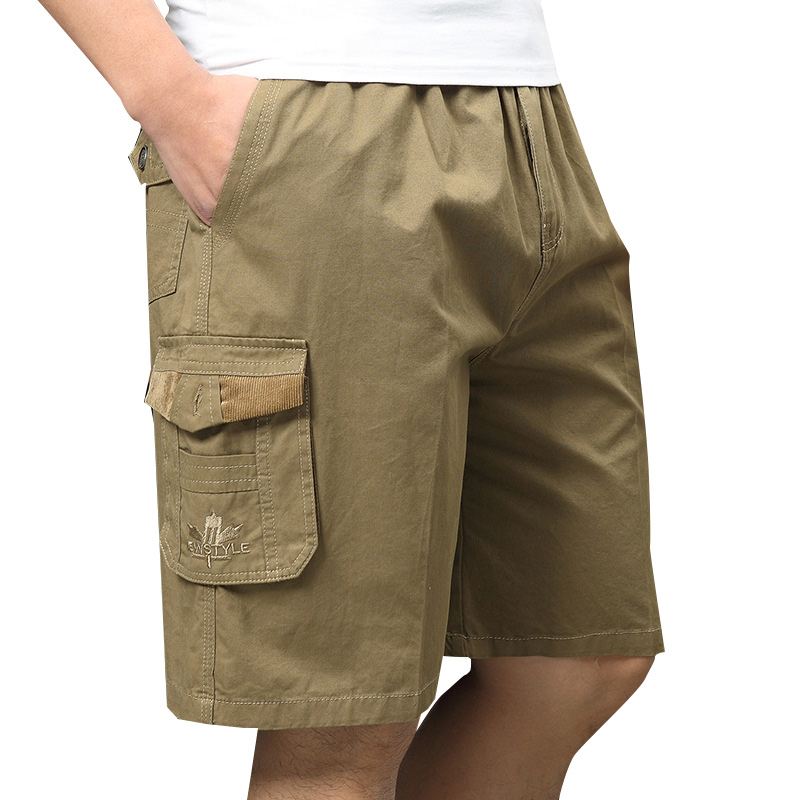 Sommer Til Mænd I Stor Størrelse Loose Cargo Shorts