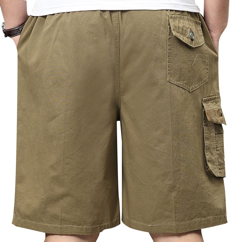 Sommer Til Mænd I Stor Størrelse Loose Cargo Shorts