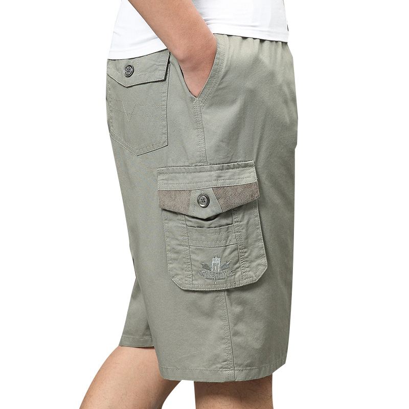 Sommer Til Mænd I Stor Størrelse Loose Cargo Shorts