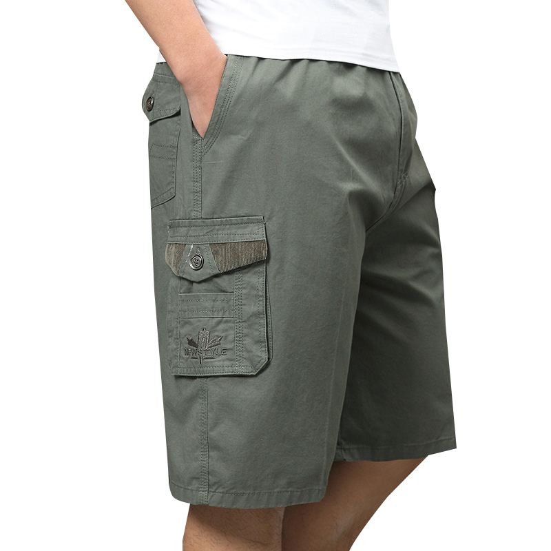 Sommer Til Mænd I Stor Størrelse Loose Cargo Shorts