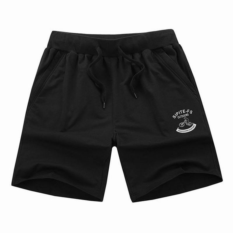 XS-5xl Sportsshorts I Bomuld Til Mænd Elastisk Linning Lommer Med Lynlås Korte Bukser Med Snøre