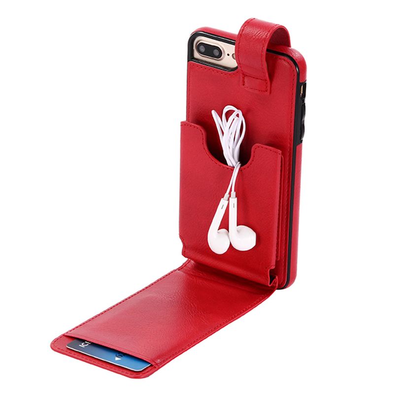 Ægte Læder Multifunktionel Iphone6/6s/6 Plus/6s Plus/7/7 Plus Etui Pung Kortholder Telefontaske