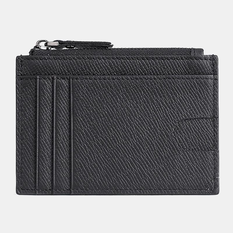 Mænd Ægte Læder Anti-theft Ultra-tynd Card Case Kortholder Tegnebog