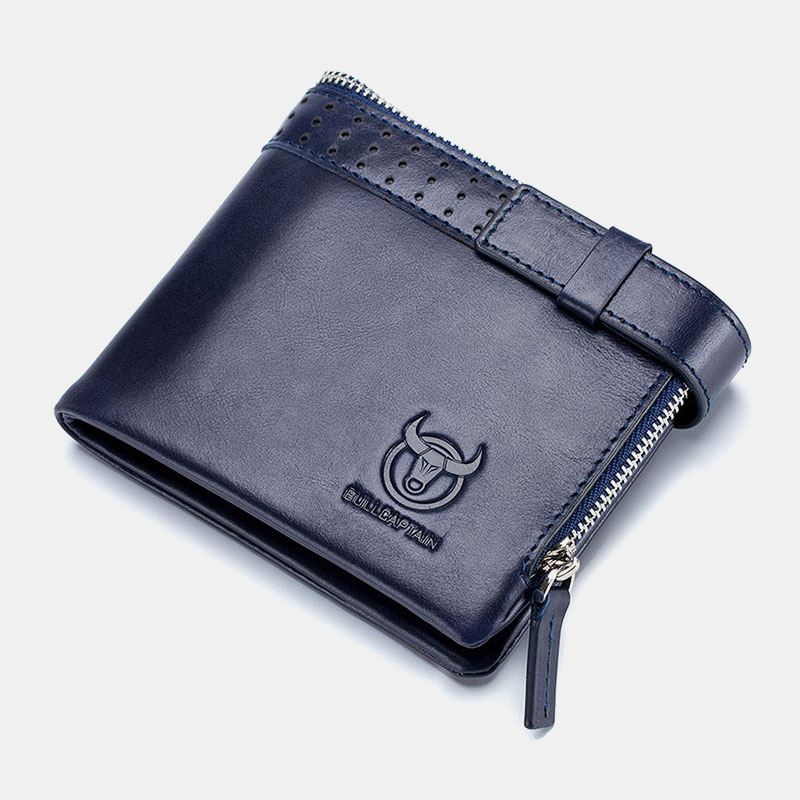 Mænd Ægte Læder Anti-theftretro Business Multi Card Slot Læder Card Holder Tegnebog