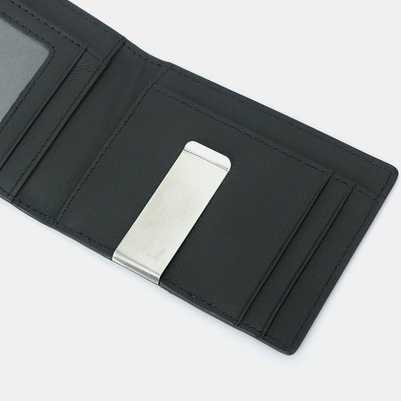 Mænd Multifunktion Business Carbon Fiber Us Dollar Clip Card Handel Kort Multi-card Slots Tegnebog