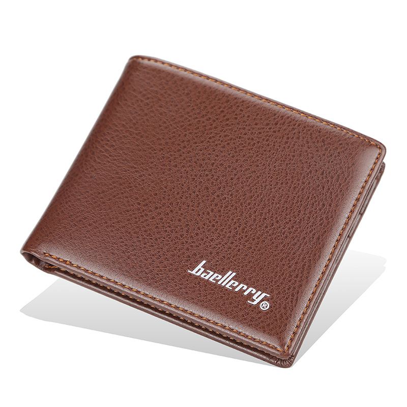 Mænd Pu Læder Bifold Multi Card Slot Retro Business Blød Tynd Tegnebog