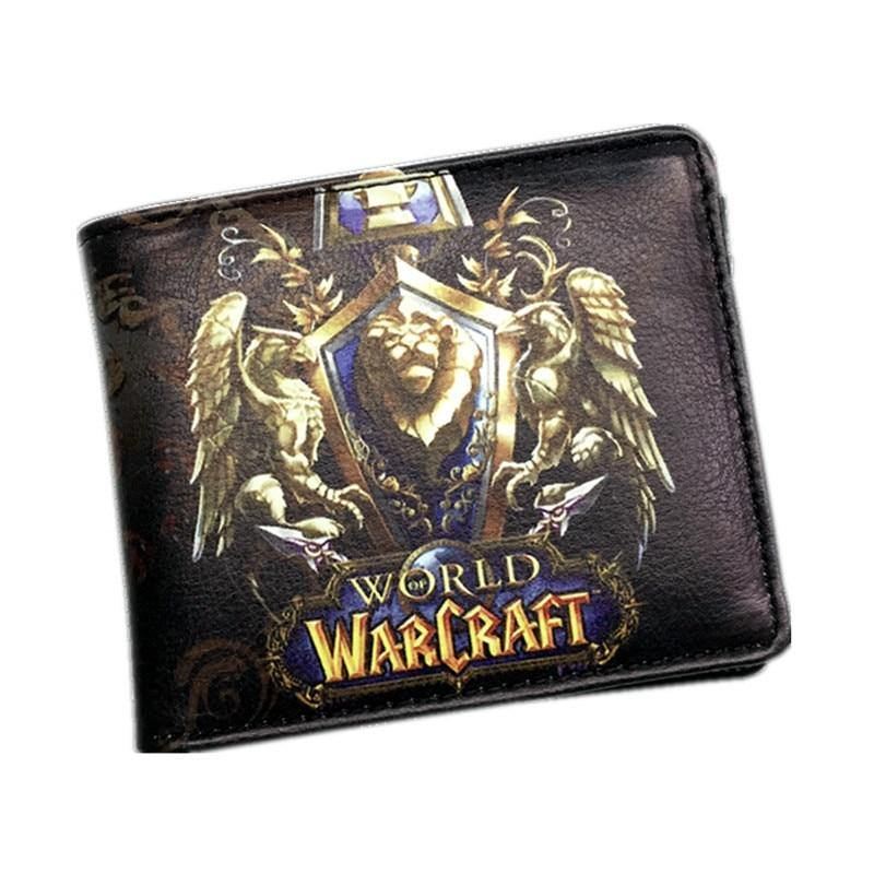 World Of Warcraft Punge Læder Slank Lille Pung Wow Alliance Horde Flag Pung Cool Movie Game Pung