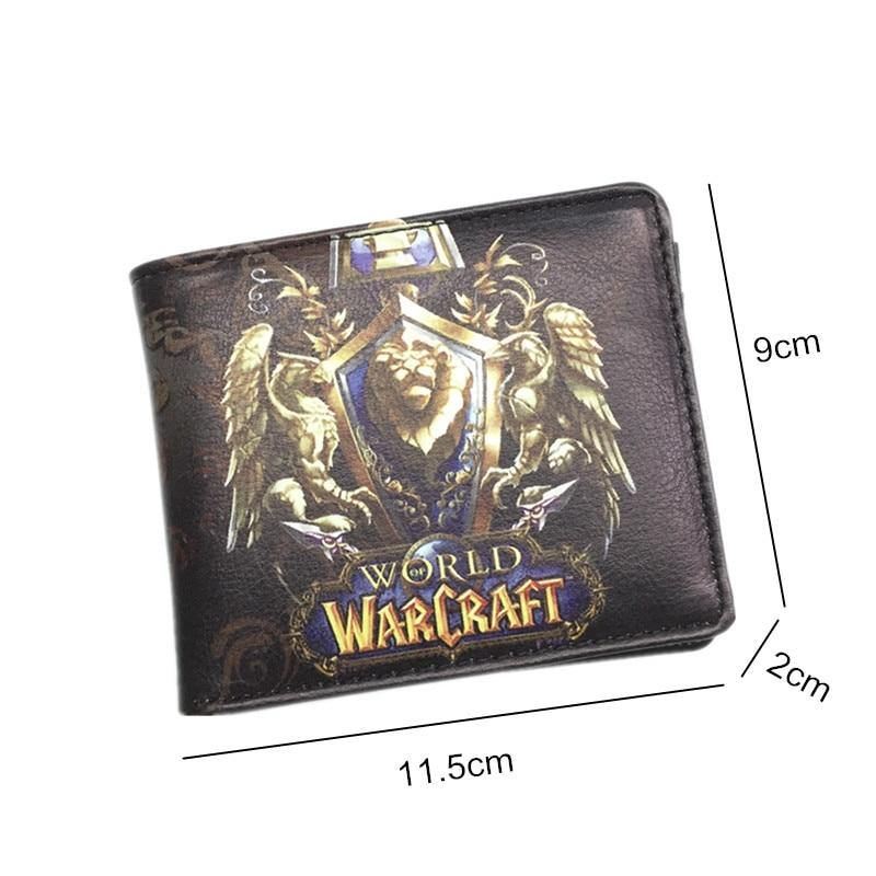 World Of Warcraft Punge Læder Slank Lille Pung Wow Alliance Horde Flag Pung Cool Movie Game Pung