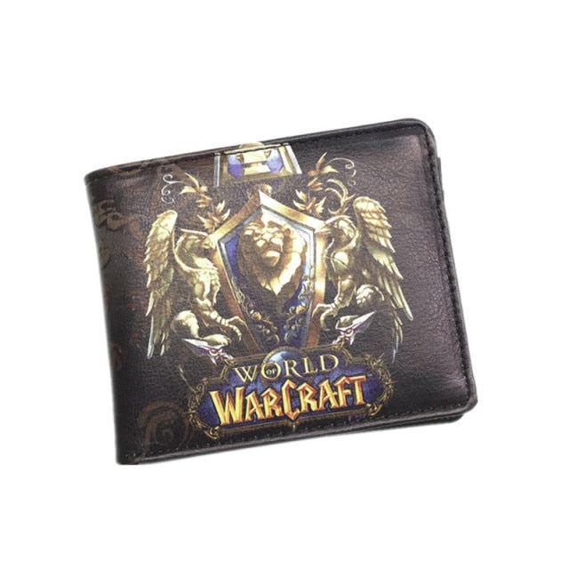 World Of Warcraft Punge Læder Slank Lille Pung Wow Alliance Horde Flag Pung Cool Movie Game Pung