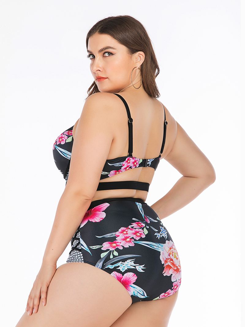 Plus Size Printet Bikini