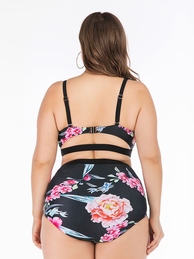 Plus Size Printet Bikini