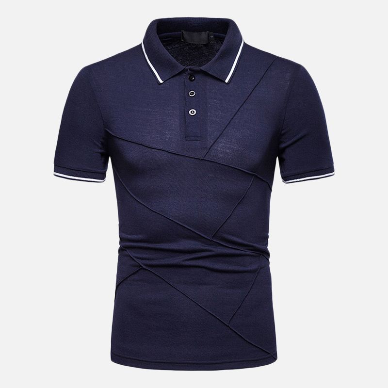 Herre Business Turn-down Krave Splejser Bomuld Slim Golf Shirts