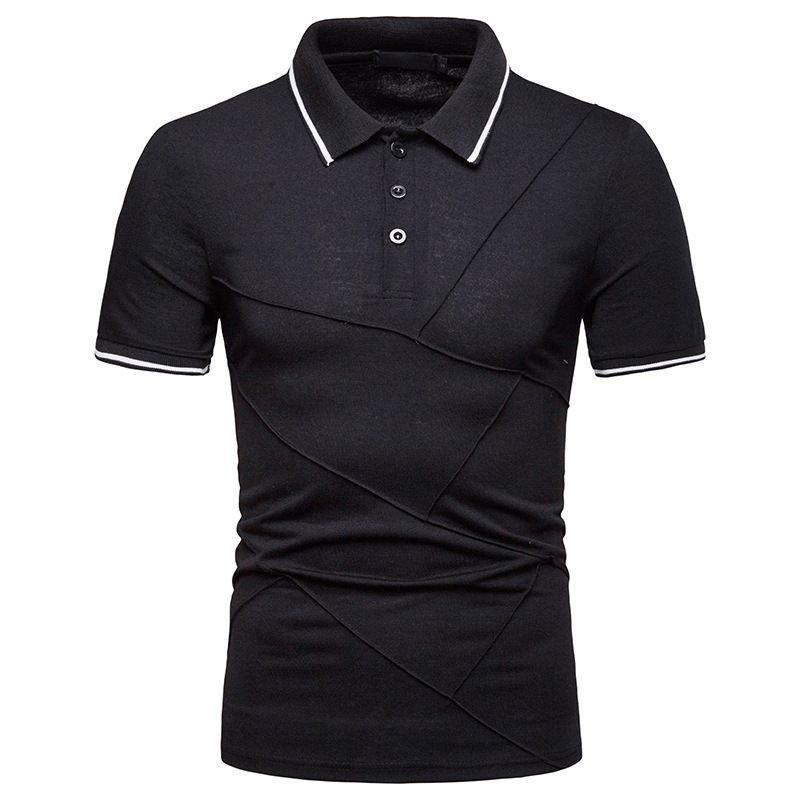 Herre Business Turn-down Krave Splejser Bomuld Slim Golf Shirts