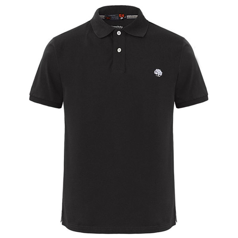 Herre Sommer Plus Størrelse Pure Color Golf Shirt Turn-down Krave Løse Kortærmede Toppe