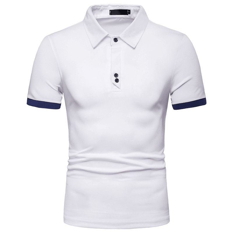 Herre Summer Casual Business Stilfulde Basic Golfskjorter