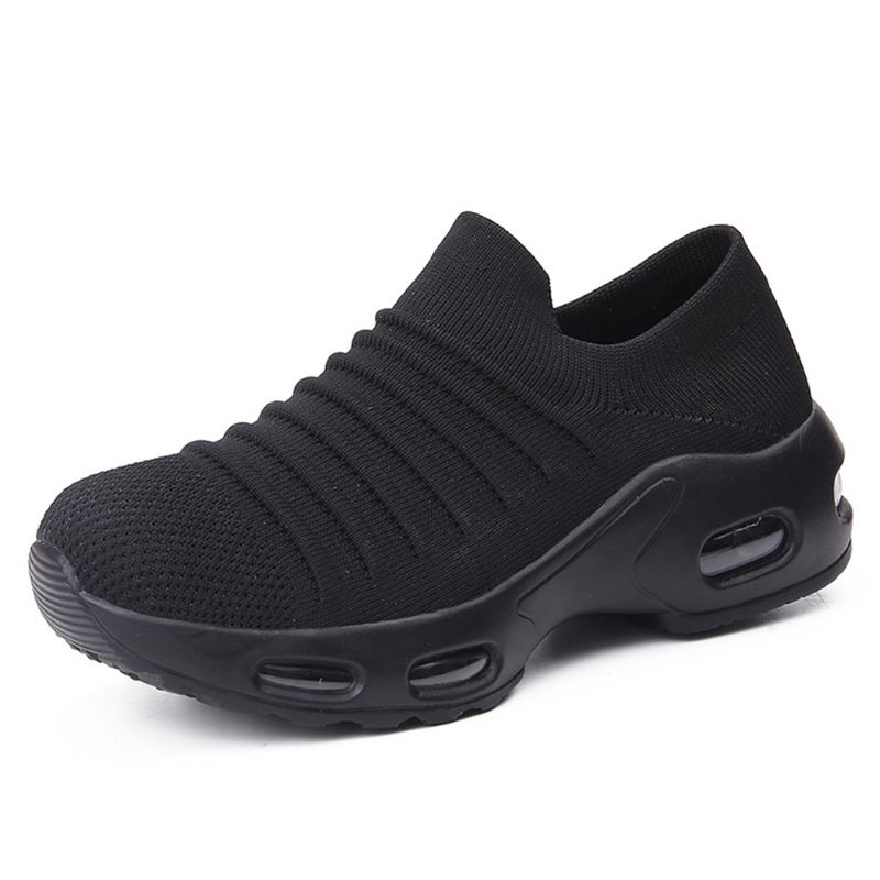 Kvinder Brief Solid Stof Åndbar Blød Sole Polstret Slip On Casual Sportssko