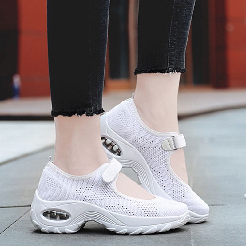 Kvinder Casual Mesh Hollow Out Platform Sneaker