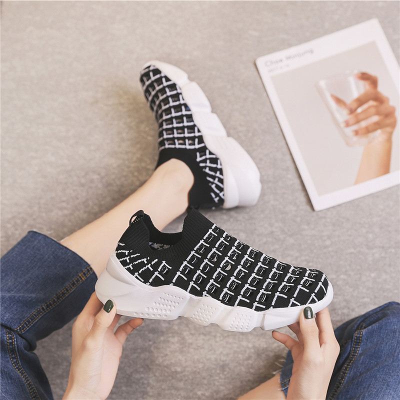 Kvinder Casual Mode Hule Farve Patchwork Sneakers