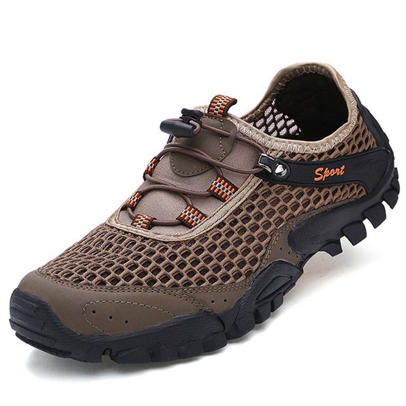 Mænd Anti Collision Toe Mesh Outdoor Hiking Sneakers