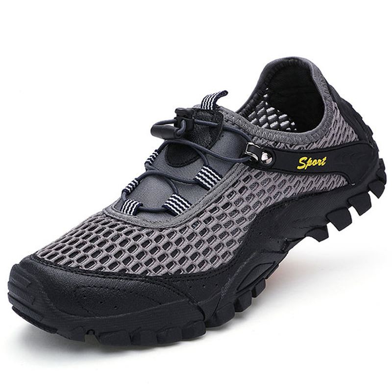 Mænd Anti Collision Toe Mesh Outdoor Hiking Sneakers