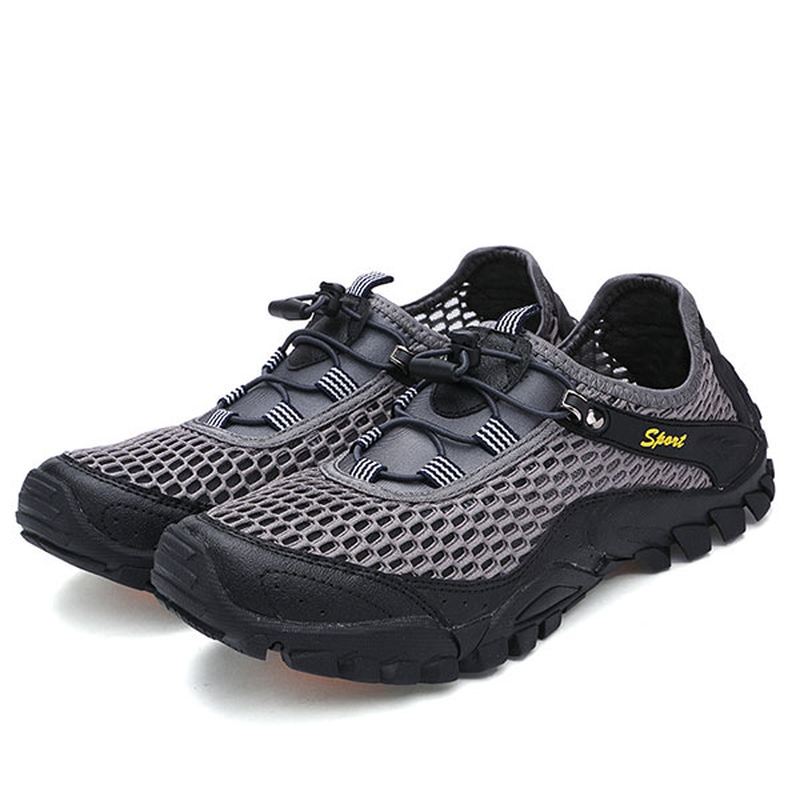 Mænd Anti Collision Toe Mesh Outdoor Hiking Sneakers