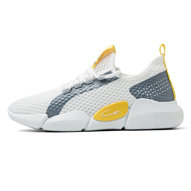 Mænd Colorblock Mesh Stof Åndbar Sport Casual Running Sneakers