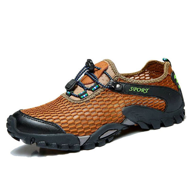 Mænd Mesh Anti Collision Toe Vandreture Klatring Outdoor Athletic Sko