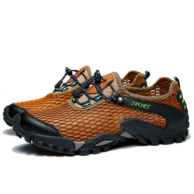 Mænd Mesh Anti Collision Toe Vandreture Klatring Outdoor Athletic Sko